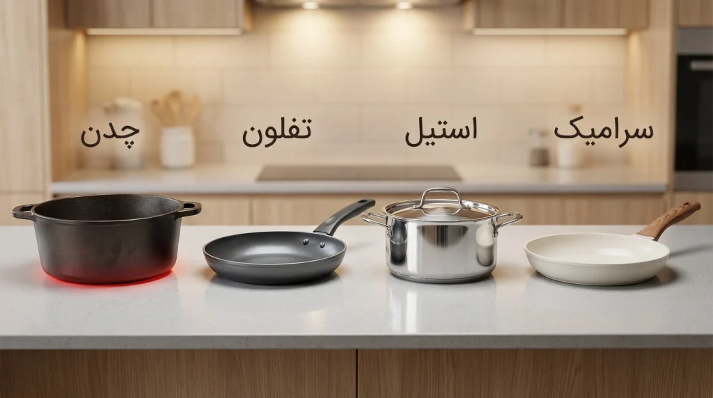 ظروف چدنی بهتر است یا تفلون، استیل و سرامیک؟