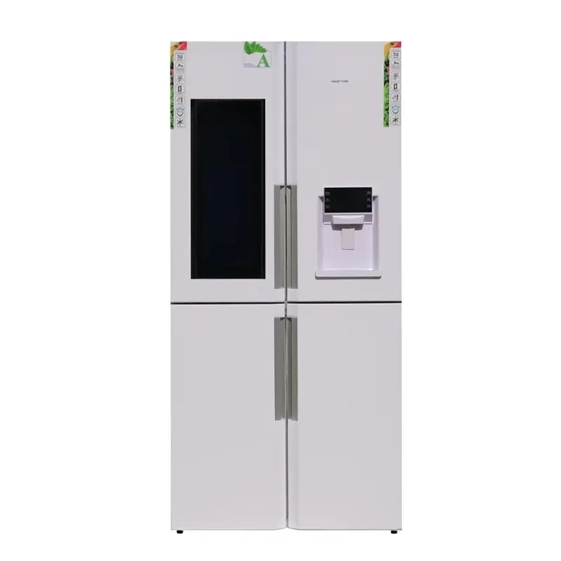 یخچال فریزر ساید بای ساید چهار در هایدسان یخساز اتوماتیک داخلی آبریز دار