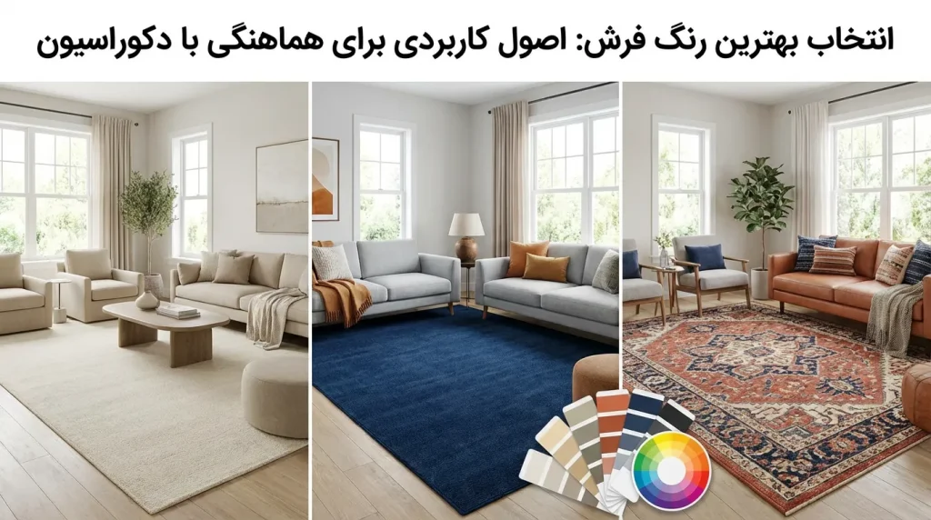 اصول انتخاب بهترین رنگ فرش