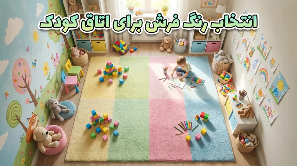 انتخاب رنگ فرش برای اتاق کودک