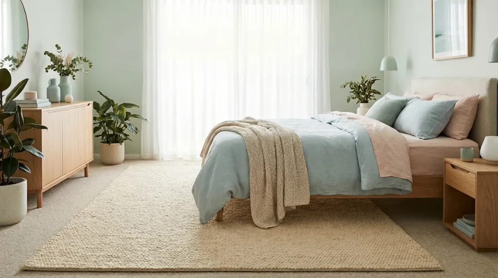 انتخاب بهترین رنگ فرش برای اتاق خواب
