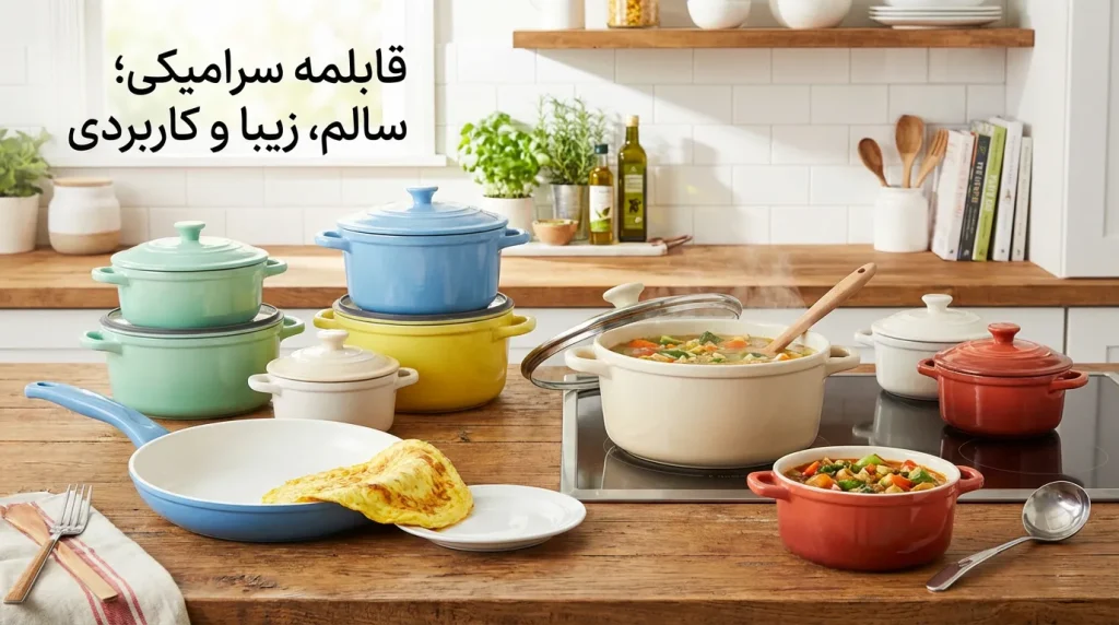 قابلمه سرامیکی؛ سالم، زیبا و کاربردی