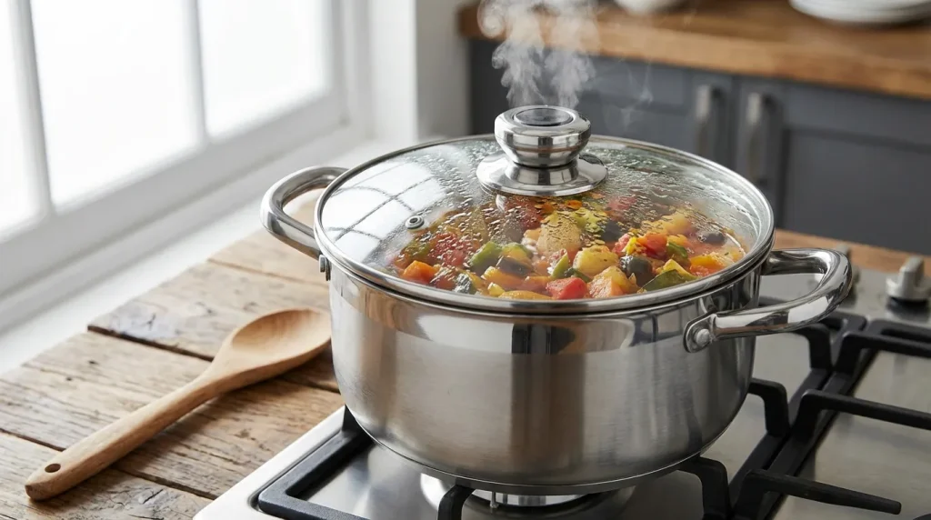 درب قابلمه شیشه‌ای و سوپاپ‌دار