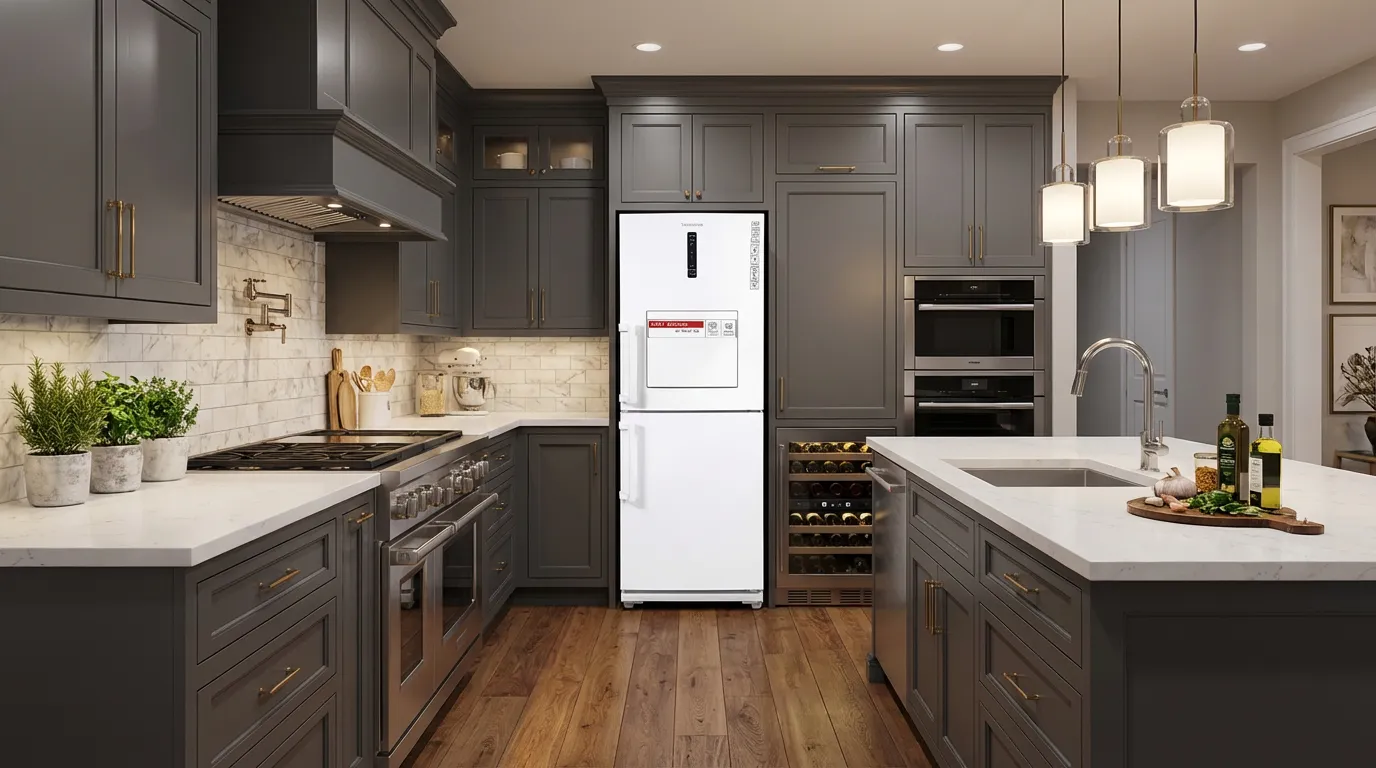 معرفی یخچال فریزر دونار سفید DN-23 یخچال فریزر دونار سفید مدل DN-23 یکی از محصولات محبوب و پرکاربرد برند دونار است که با طراحی ساده و در عین حال شیک و مدرن، برای خانواده‌هایی با تعداد متوسط انتخابی کاملاً مناسب و اقتصادی به شمار می‌رود. این یخچال فریزر در دسته محصولات فریزر پایین قرار می‌گیرد و با ظرفیت کل 380 لیتر (معادل 23 فوت) طراحی شده است؛ به‌طوری که فضای قسمت یخچال و فریزر به شکل کاملاً متعادل در نظر گرفته شده است تا نیازهای خانواده‌ها را به خوبی پاسخ دهد. یکی از مزایای اصلی خرید یخچال فریزر دونار، مصرف انرژی بهینه است. این مدل دارای گرید انرژی B می‌باشد که آن را جزو یخچال‌های کم‌مصرف قرار می‌دهد که با توجه به امکانات و کیفیت ساخت، همچنان گزینه‌ای مقرون به صرفه برای خانواده‌هاست. طراحی و ابعاد یخچال فریزر دونار سفید DN-23 در بخش طراحی و ابعاد، یخچال فریزر دونار سفید DN-23 به شکلی ساخته شده که علاوه بر زیبایی، کارایی مناسبی نیز ارائه دهد. این یخچال با رنگ سفید و طراحی مینیمال، به راحتی با دکوراسیون آشپزخانه شما هماهنگ می‌شود و فضای داخلی را به بهترین شکل سازمان‌دهی می‌کند. قسمت یخچال شامل سه طبقه و یک کشو می‌باشد که برای نگهداری انواع مواد غذایی تازه و میوه و سبزیجات طراحی شده است. در بخش فریزر نیز چهار کشو تعبیه شده‌اند که فضای کافی برای ذخیره مواد منجمد را فراهم می‌کنند. طراحی فریزر پایین این محصول باعث می‌شود دسترسی به مواد غذایی آسان‌تر و راحت‌تر انجام شود. مشخصات فنی یخچال فریزر دونار DN-23 دارای ویژگی‌ها و مشخصات فنی متنوعی است که آن را از سایر مدل‌های اقتصادی متمایز می‌کند. این محصول مجهز به سیستم نوفراست است که از تشکیل برفک جلوگیری می‌کند و نیازی به یخ‌زدایی دستی ندارد. مشخصات محصول توضیحات نوع یخچال فریزر پایین گنجایش کل 380 لیتر (23 فوت) تعداد طبقات یخچال 3 تعداد کشوی یخچال 1 تعداد کشوی فریزر 4 گرید انرژی B وزن 85 کیلوگرم ارتفاع 195 سانتی‌متر پهنا 72.7 سانتی‌متر عمق 65 سانتی‌متر امکانات هوشمند یخچال فریزر دونار (380) DN-23 یخچال فریزر دونار سفید مدل DN-23 دارای چند قابلیت و امکانات کاربردی و هوشمند است که تجربه استفاده را راحت‌تر می‌کند. این امکانات شامل موارد زیر است: سیستم سرمایش سریع و انجماد سریع: این قابلیت به شما امکان می‌دهد هنگام قرار دادن مواد تازه در یخچال یا فریزر، دمای داخلی به سرعت کاهش یابد تا مواد غذایی تازه باقی بمانند و کیفیت خود را حفظ کنند. فیلتر بوگیر و ضدباکتری: وجود فیلتر بوگیر کمک می‌کند تا بوی مواد غذایی مختلف ترکیب نشود و فضای داخلی یخچال عاری از باکتری و آلودگی باقی بماند. این ویژگی برای خانواده‌هایی که تنوع غذایی بالایی دارند بسیار کاربردی است. زنگ هشدار باز ماندن درب: این یخچال مجهز به سیستم هشدار باز ماندن درب است که در صورتی که درب بیش از حد باز بماند، با آلارم به شما اطلاع می‌دهد و از اتلاف انرژی جلوگیری می‌کند. Holiday Mode: این ویژگی برای زمانی که برای مدتی طولانی در خانه حضور ندارید، بسیار کاربردی است. با فعال شدن این حالت، بخش یخچال خاموش می‌شود و تنها فریزر کار می‌کند تا مصرف انرژی کاهش یابد. طراحی داخلی و ظاهر یخچال دونار DN-23 بخش داخلی یخچال فریزر DN-23 با تمرکز بر سهولت استفاده و نظم‌دهی مواد غذایی طراحی شده است. بخش یخچال شامل سه طبقه شیشه‌ای مقاوم و یک کشوی مخصوص میوه و سبزیجات است. این طبقات قابل جابجایی هستند و امکان تنظیم ارتفاع بر اساس نیاز کاربر وجود دارد. در درب یخچال نیز فضاهایی برای نگهداری بطری، تخم‌مرغ و سایر مواد پرکاربرد تعبیه شده است. رنگ سفید کلاسیک و طراحی مینیمال این یخچال باعث می‌شود به راحتی با هر نوع دکور آشپزخانه هماهنگ شود. دستگیره‌های ساده اما ارگونومیک آن استفاده روزمره را راحت می‌کنند و زیبایی ظاهری محصول را افزایش داده‌اند. بدنه مقاوم و استاندارد یخچال فریزر DN-23، دوام و طول عمر بالایی را تضمین می‌کند و نصب آن نیز به راحتی قابل انجام است. خرید اقساطی یخچال فریزر دونار اگر قصد دارید یخچال فریزر دونار سفید مدل DN-23 را تهیه کنید، می‌توانید از خدمات اقساطی الوقسطی استفاده کنید. خرید یخچال فریزر اقساطی این امکان را به شما می‌دهد تا بدون فشار مالی و پرداخت یکجای مبلغ، این محصول کاربردی و با کیفیت را برای خانه خود تهیه کنید و از امکانات و قابلیت‌های آن بهره‌مند شوید. برای اطلاعات بیشتر و استفاده از طرح‌های اقساطی، می‌توانید به راهنمای جامع خرید یخچال اقساطی مراجعه نمایید و بهترین گزینه متناسب با نیاز و بودجه خود را انتخاب کنید. سوالات متداول 1. ظرفیت یخچال فریزر DN-23 چقدر است؟ ظرفیت کل این مدل 380 لیتر (23 فوت) است که شامل 216 لیتر برای یخچال و 90 لیتر برای فریزر می‌شود. 2. تعداد طبقات و کشوها چقدر است؟ یخچال دارای 3 طبقه و 1 کشو، و فریزر دارای 4 کشو است که امکان نگهداری منظم مواد غذایی را فراهم می‌کند. 3. مصرف انرژی این یخچال چقدر است؟ یخچال فریزر DN-23 دارای گرید انرژی B است و جزو مدل‌های کم‌مصرف محسوب می‌شود. 4. آیا این مدل نوفراست است؟ طراحی و ابعاد یخچال فریزر دونار سفید DN-23