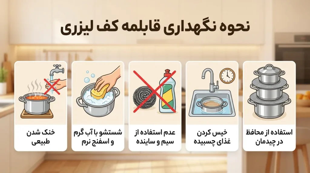 نحوه استفاده صحیح از قابلمه کف لیزری