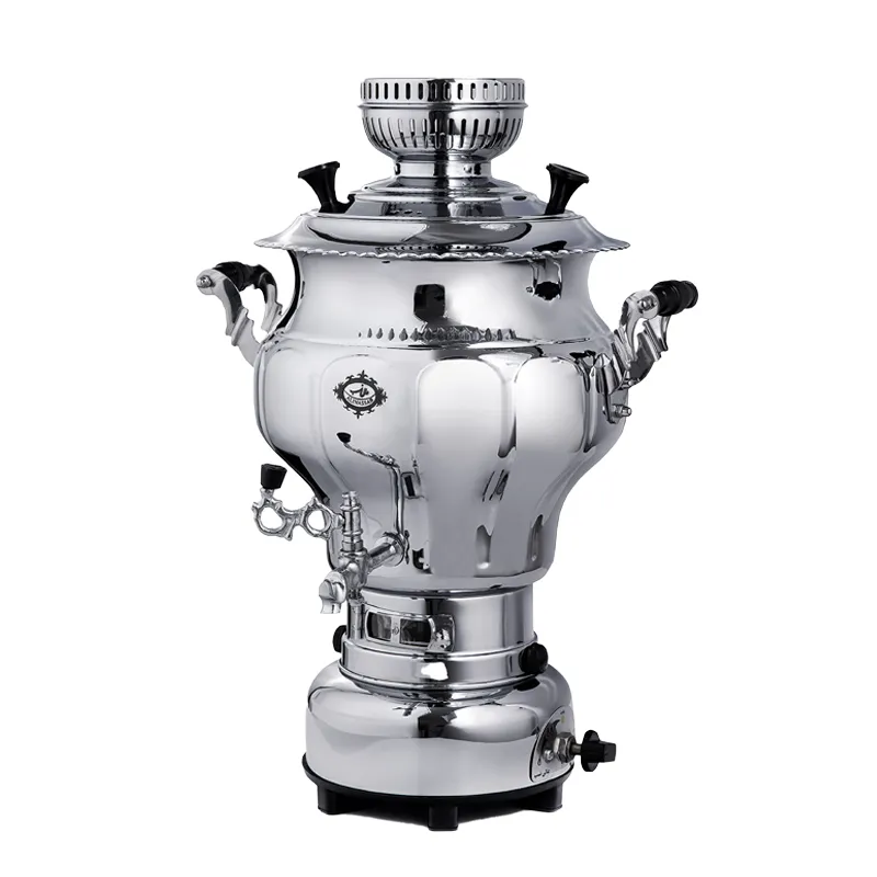 سماور گازی عالی نسب نقشینه ظرفیت 6 لیتر