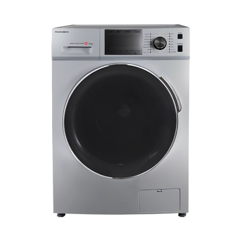 ماشین لباسشویی پاکشوما 40106 ظرفیت 9kg نقره