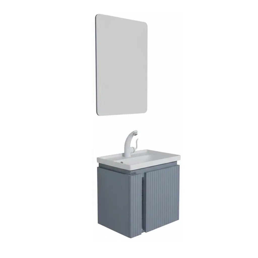 کابینت روشویی هیوا SERINA طوسی نقره