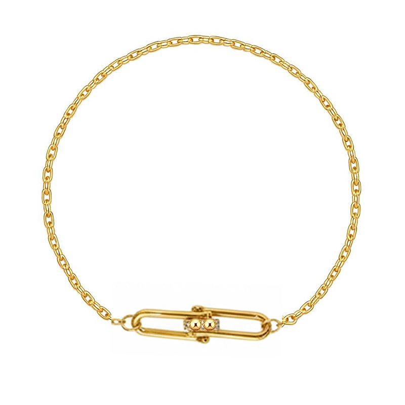 دستبند طلا مینیمال تیفانی طرح توسکا