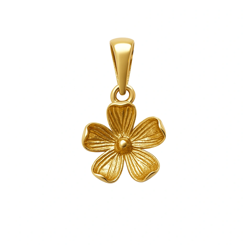 پلاک گردنی طلا مینیمالیست طرح آوای بهار