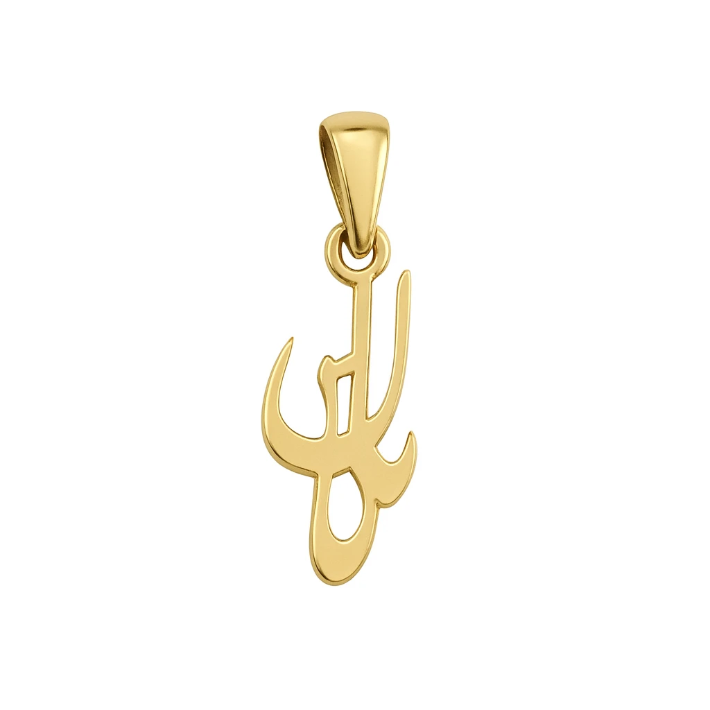 پلاک گردنی طلا مینیمالیست طرح مادر مدل 2