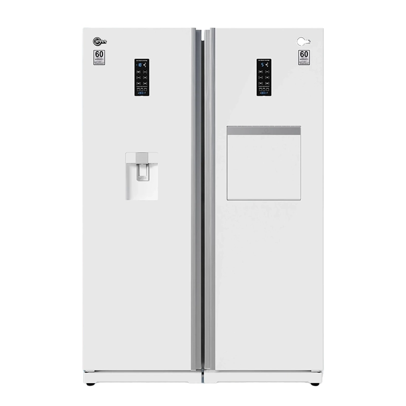 یخچال و فریرز دو قلو (عرض ۲*۶۰) کلور گلوری پلاس سفید همراه با اینورتر