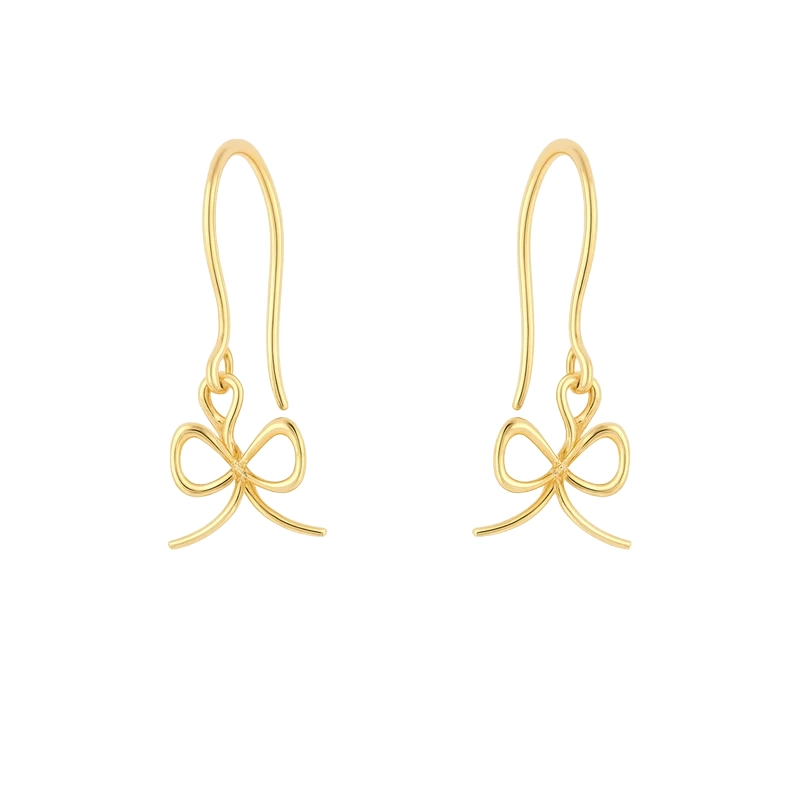 گوشواره طلا سری مینیمال پاپیون طرح 2