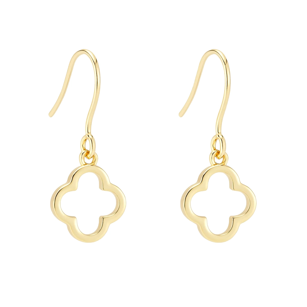 گوشواره طلا مینیمال طرح پیچ ونکلیف