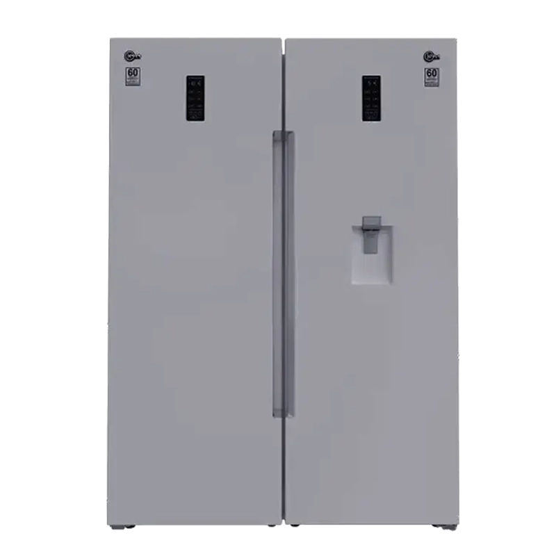 یخچال فریزر کلور دو قلو روسو آبریزاتومات(عرض ۲*۷۰) استیل