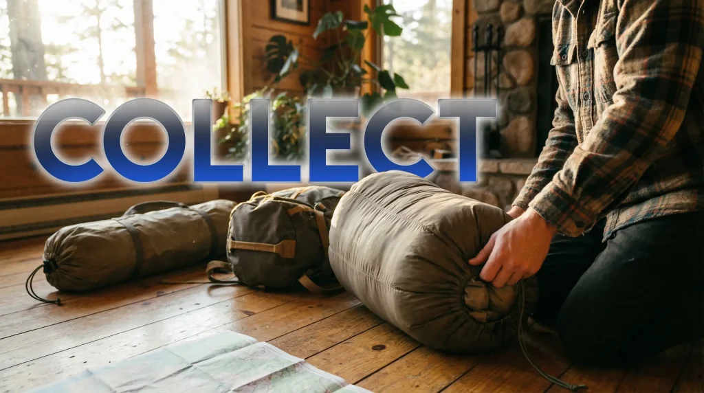 جمع کردن کیسه خواب