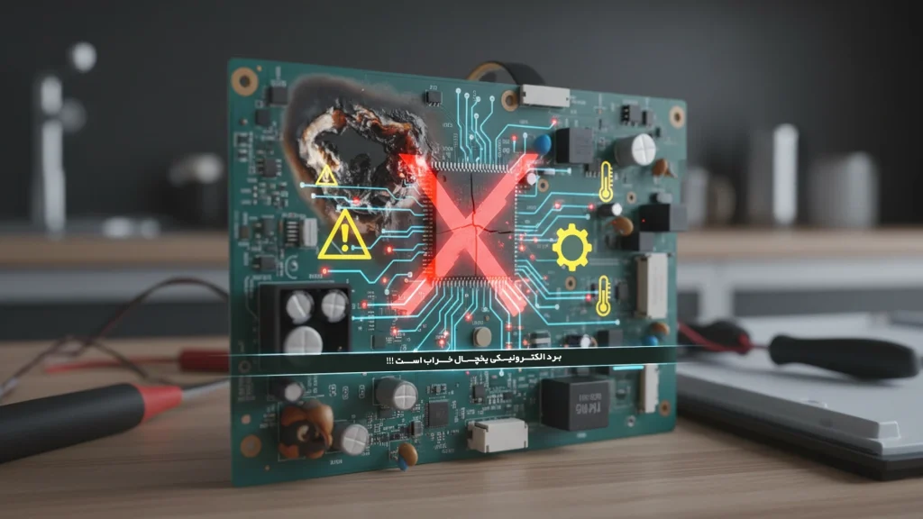 خرابی برد الکترونیکی یخچال