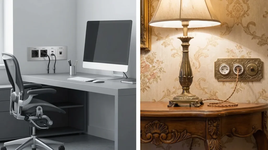 هماهنگی کلید و پریز با دکوراسیون داخلی