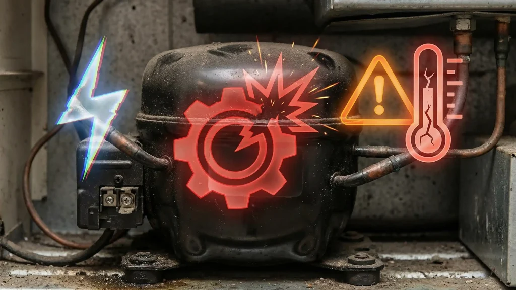 خرابی کمپرسور یخچال