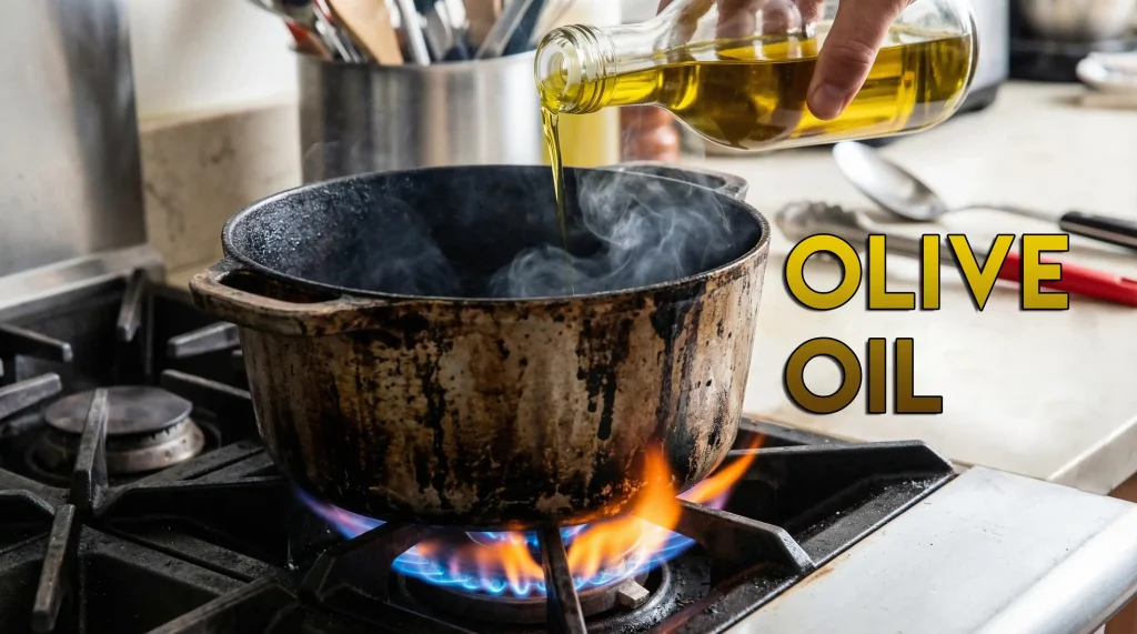 استفاده از روغن با نقطه دود پایین