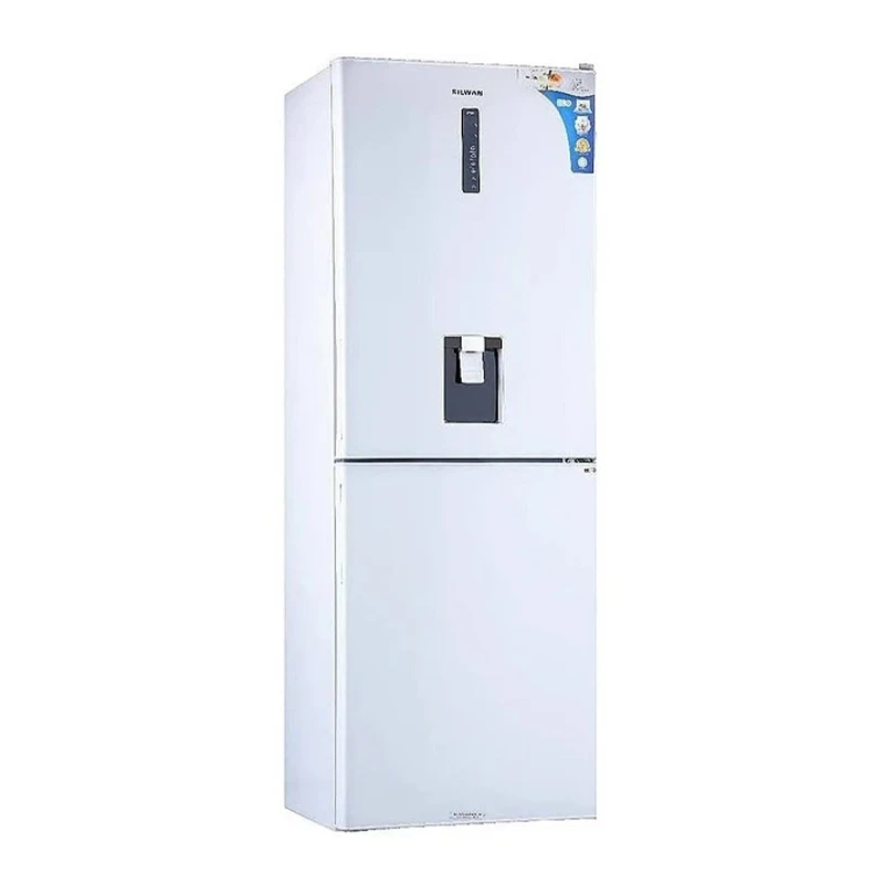 یخچال فریزر کمبی فریزر پایین سیلوان مدل 7025 یخساز دستی آبریز دار