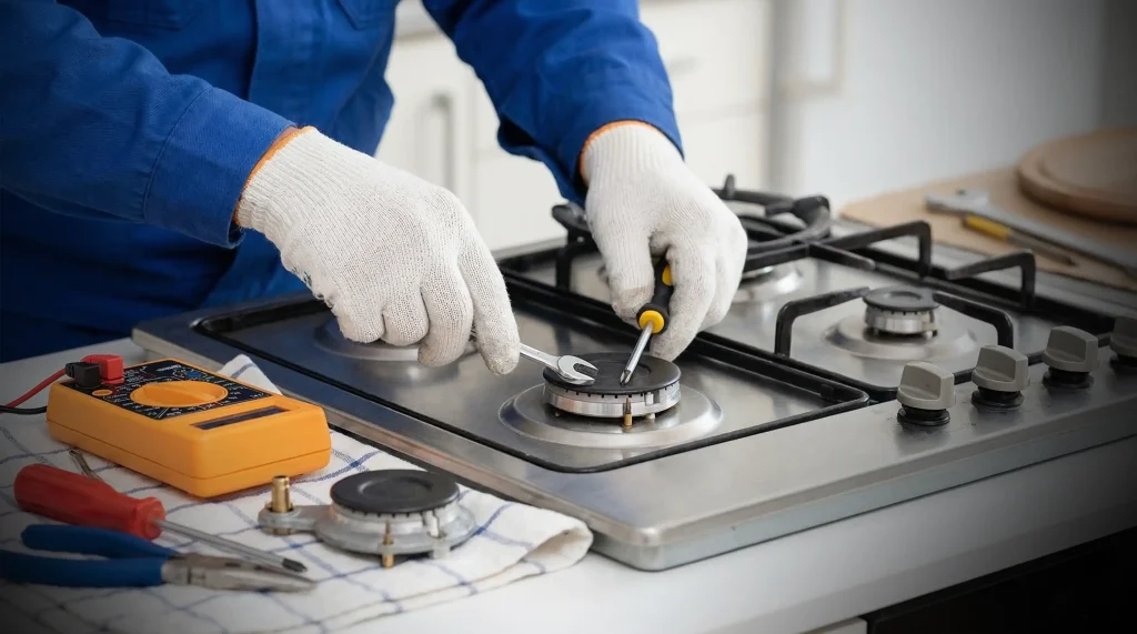 تنظیم نبودن یا خرابی اجاق گاز