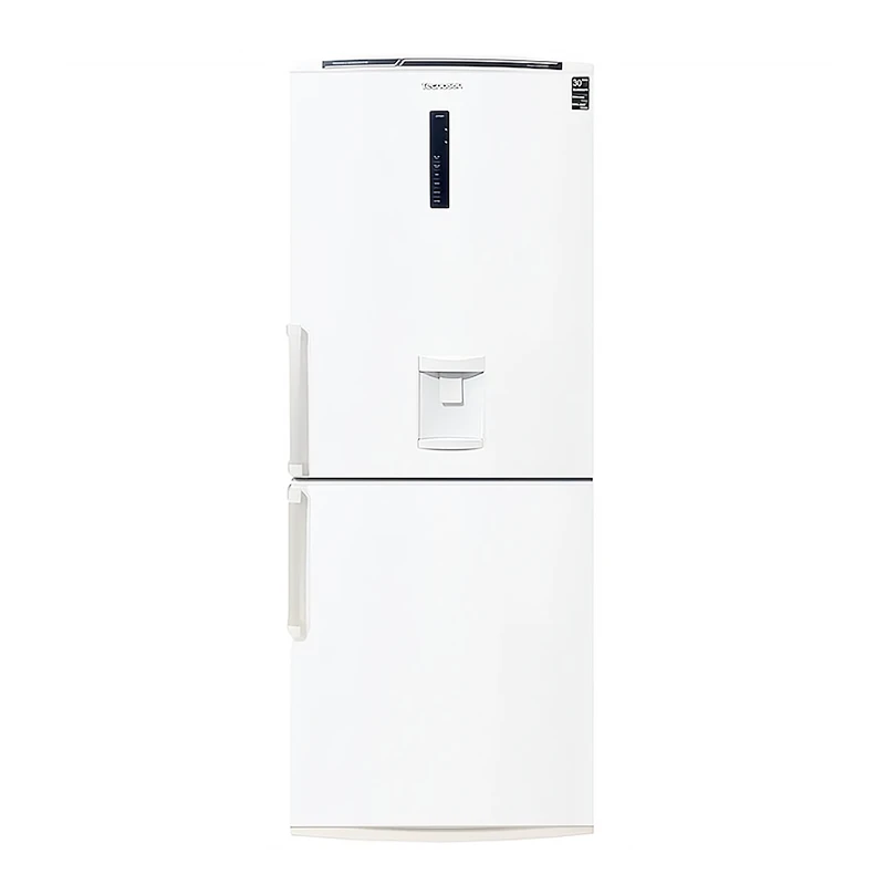 یخچال فریزر کمبی فریزر پایین تکنوسان مدل AKRF-NF328 یخساز دستی آبریز دار