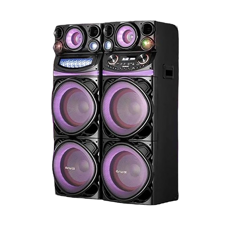 اسپيکر دوقلو بلوتوثی آیوا مدل AW-X2100DSP PRO دارای 4 ساب ووفر 12 اینچ دیجی USB,AUX رقص نور میکروفون
