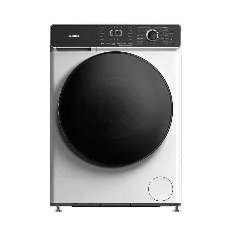 ماشین لباسشویی آیوا مدل Aiwa DW-GJD08w/S ظرفیت 8 کیلوگرم موتور دایرکت درایو دارای بخارشو