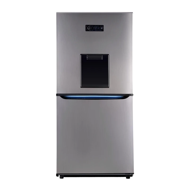 یخچال فریزر کمبی فریزر پایین استیلون مدل Depos 85 یخساز دستی هوم بار دار