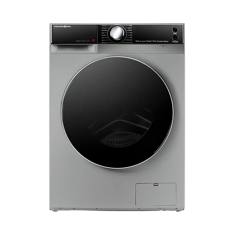 ماشین لباسشویی پاکشوما سری L مدل L8 ظرفیت 8 کیلوگرم موتور اینورتر BLDC دارای بخارشو