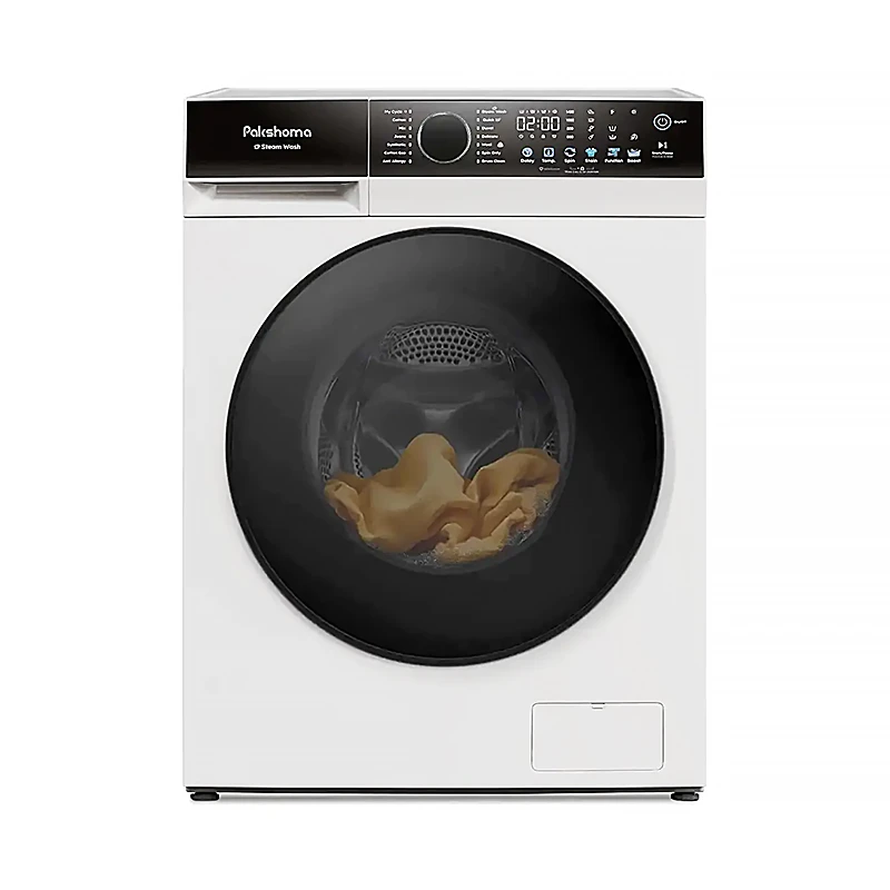 ماشین لباسشویی پاکشوما سری S مدل S8W/S/X ظرفیت 8 کیلوگرم موتور اینورتر BLDC دارای بخارشو