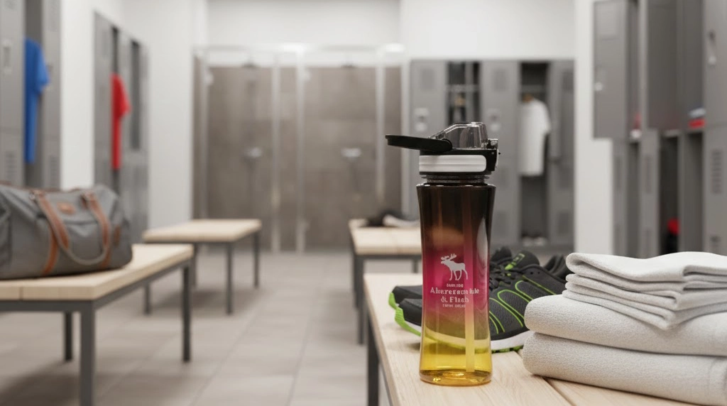 قمقمه ورزشی ابرکرومبی شفاف 800 میلی لیتر کد T7786