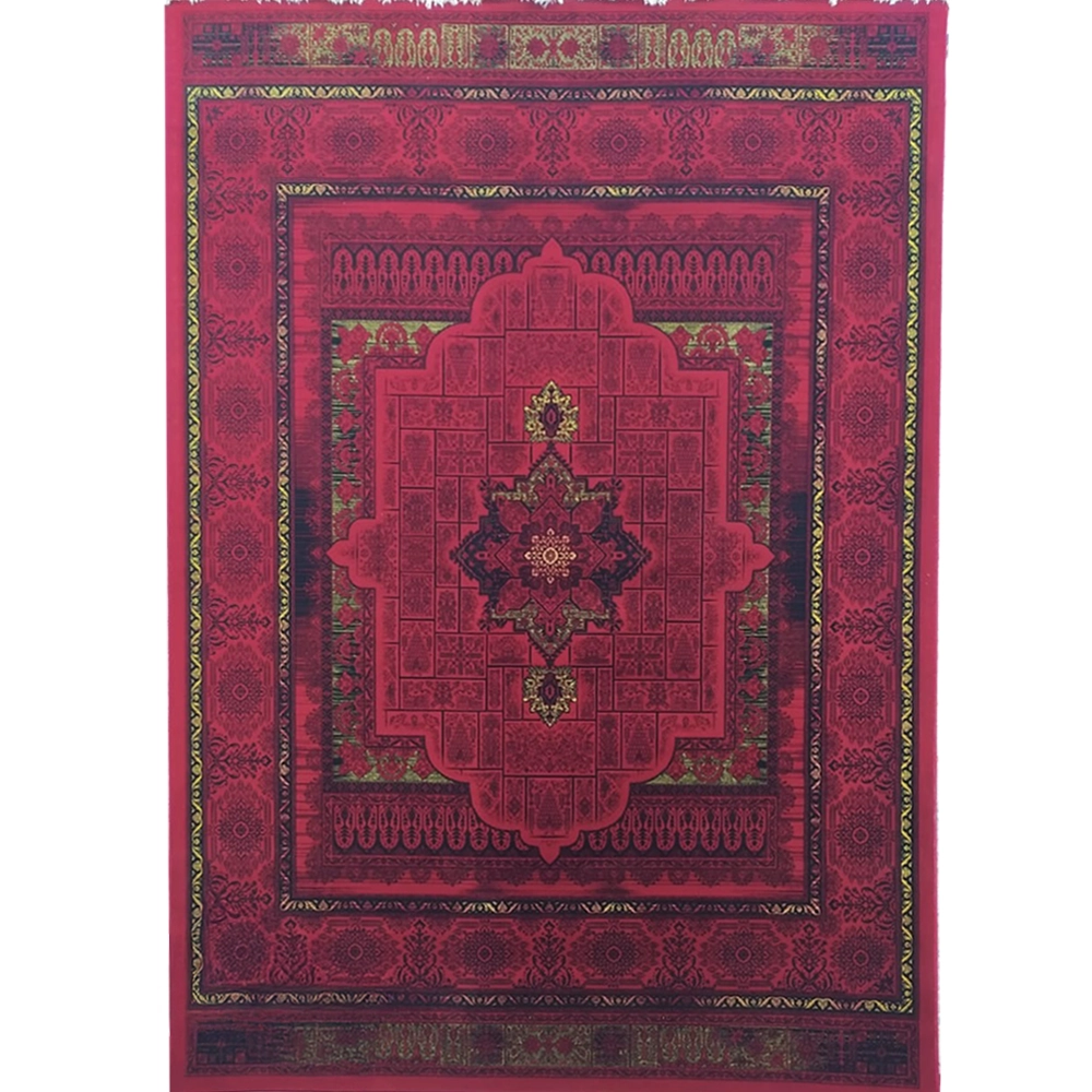 فرش 700 شانه تراکم 2550 نگین فیروزه مدل آریسا زمینه روناسی