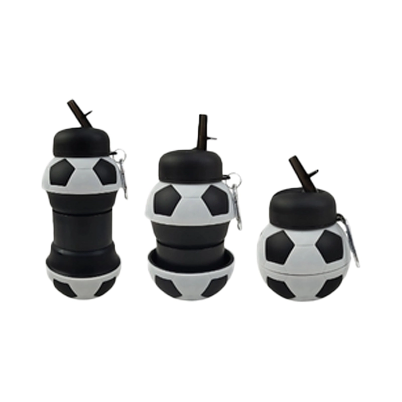 قمقمه ورزشی سیلیکونی طرح توپ فوتبال