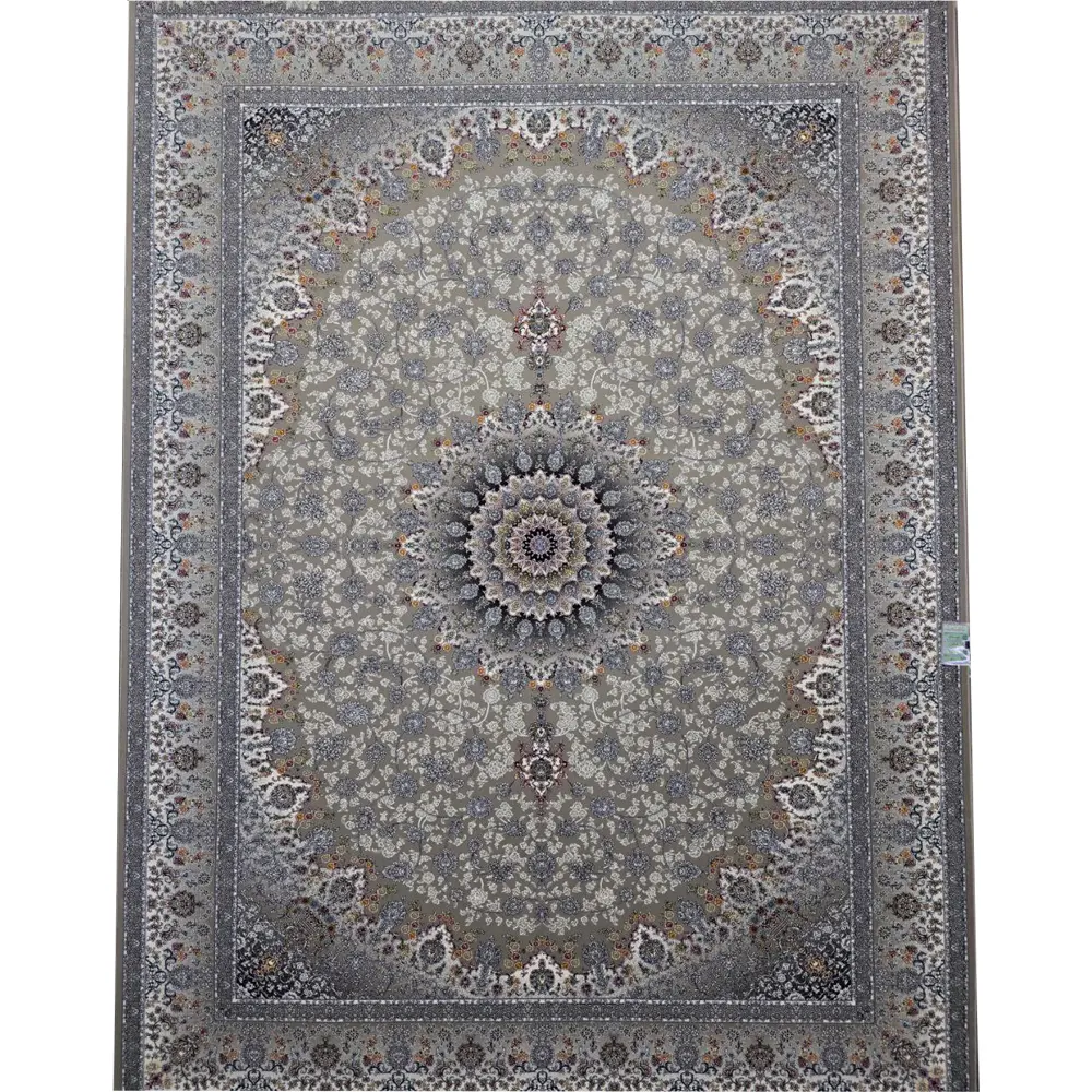 فرش 700 شانه آکرلیک تراکم 2550 کمیل مدل لبیسان رنگ زمینه فیلی