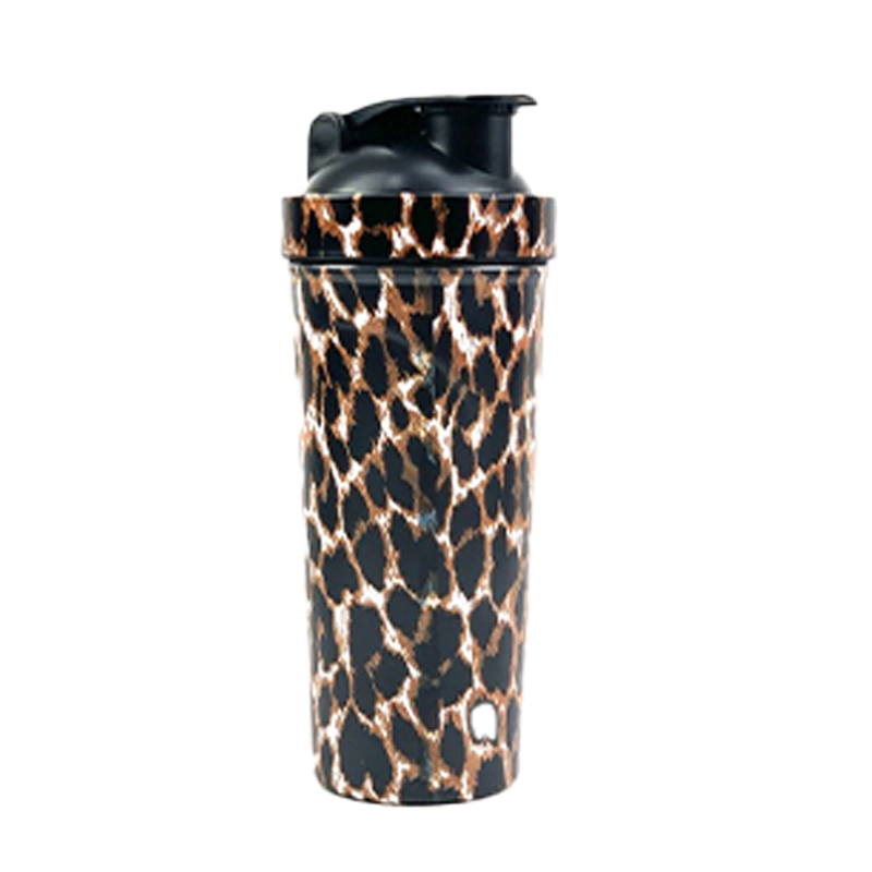 شیکر یک تکه Sports cup طرح پلنگی 700 میلی لیتر