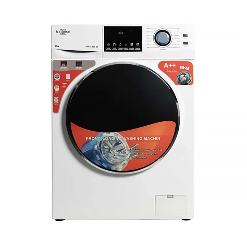 ماشین لباسشویی اینترناسیونال آنیل اتوماتیک ظرفیت 9 کیلوگرم موتور تسمه‌ای