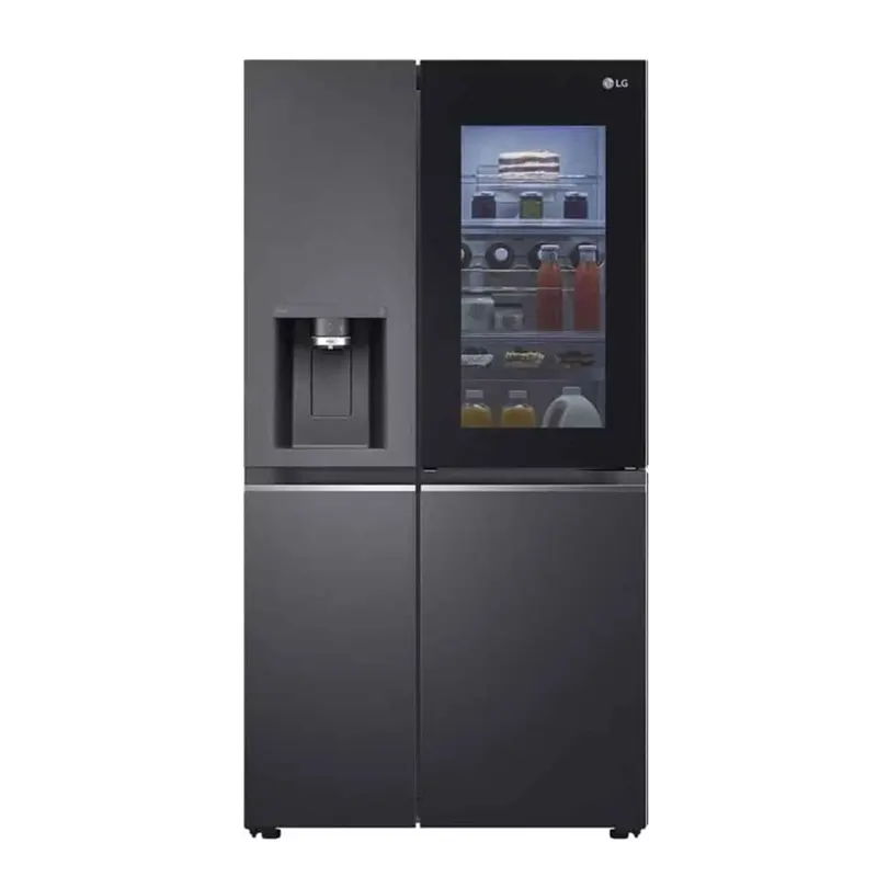 یخچال فریزر ساید بای ساید گالری ال جی مدل x287 یخساز اتوماتیک بیرونی آبریز اتوماتیک