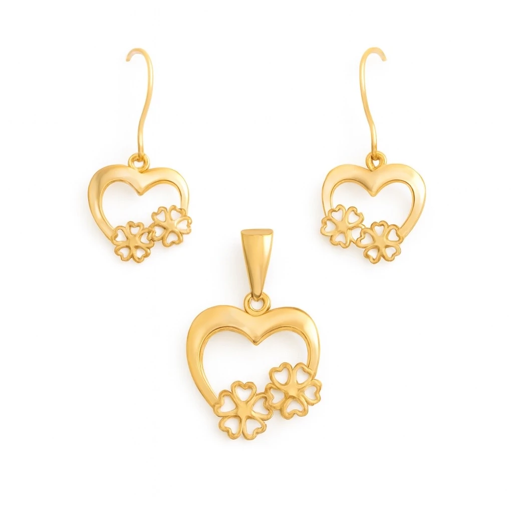 نیم ست طلا مینیمالیست طرح آویسا