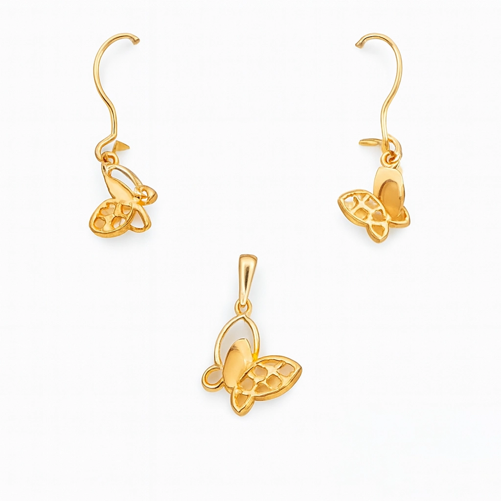 نیم ست طلا مینیمالیست طرح بالین