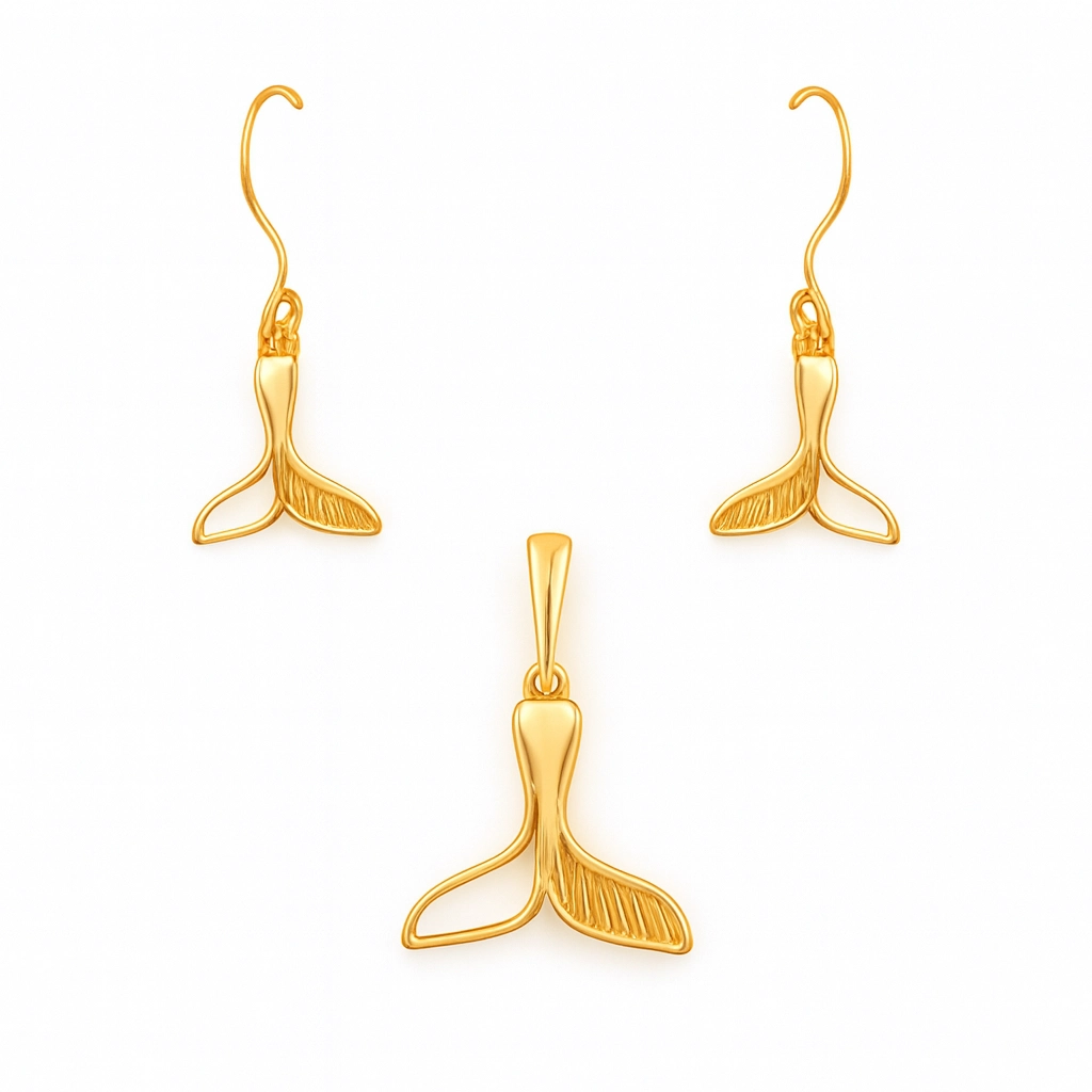 نیم ست طلا مینیمالیست طرح والین