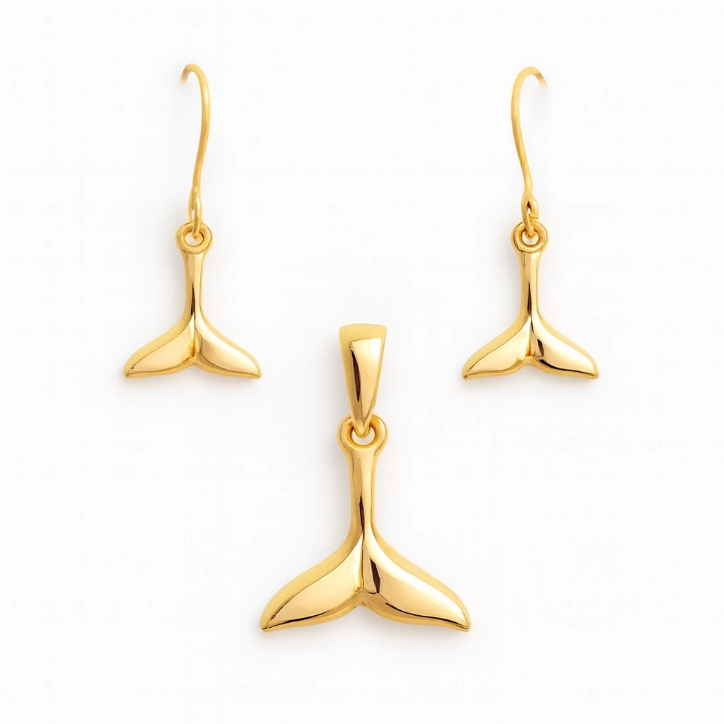 نیم ست طلا مینیمالیست طرح والین مدل2