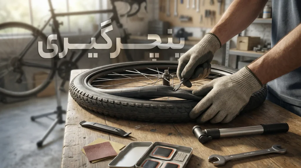 نحوه پنچرگیری دوچرخه