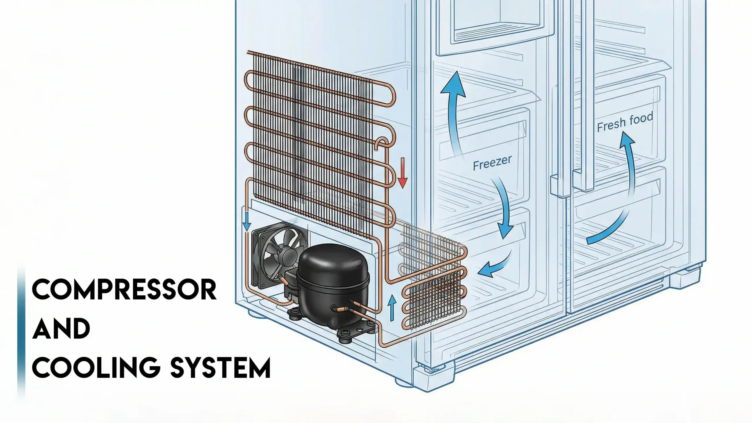 مقایسه کمپرسور و سیستم سرمایش یخچال برند دوو و ال جی
