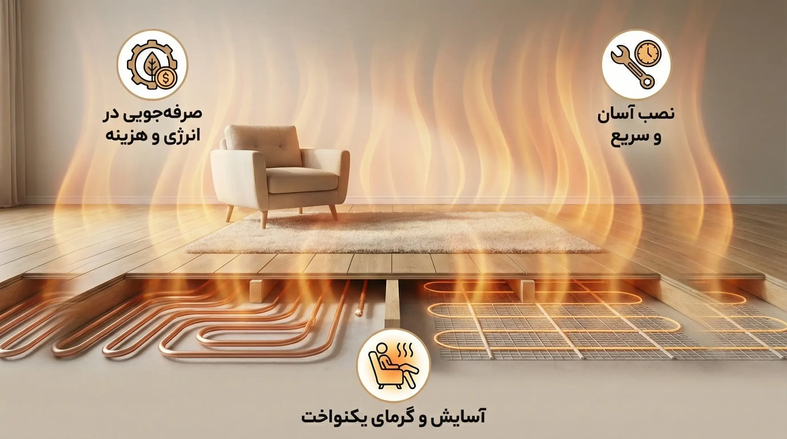 سیستم گرمایشی از کف