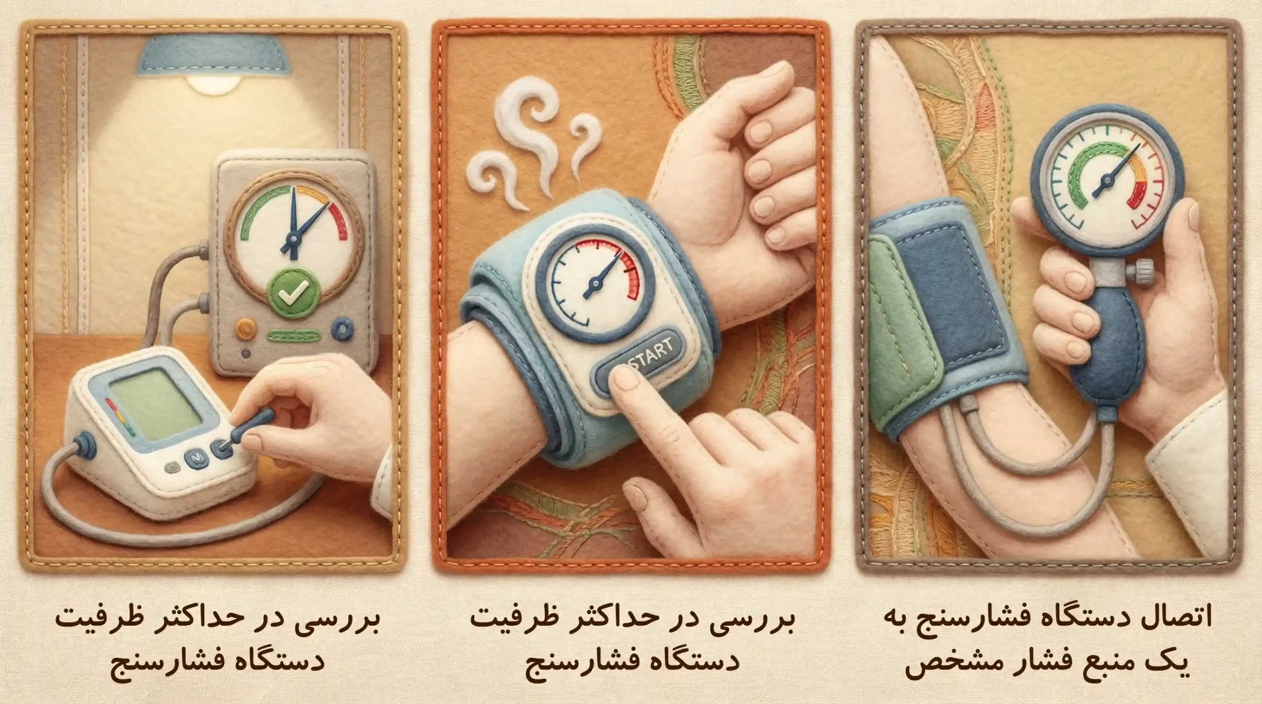 سه روش دیگر بررسی صحت عملکرد فشارسنج