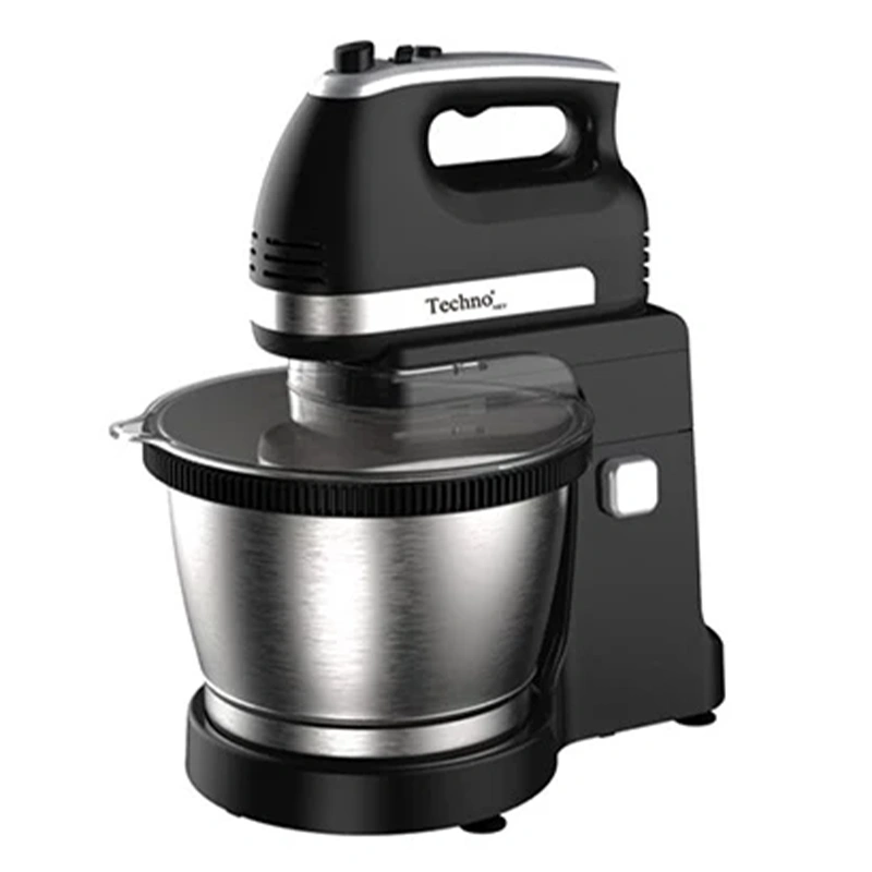 همزن کاسه دار تکنو 705 مشکي کاسه استيل 300w