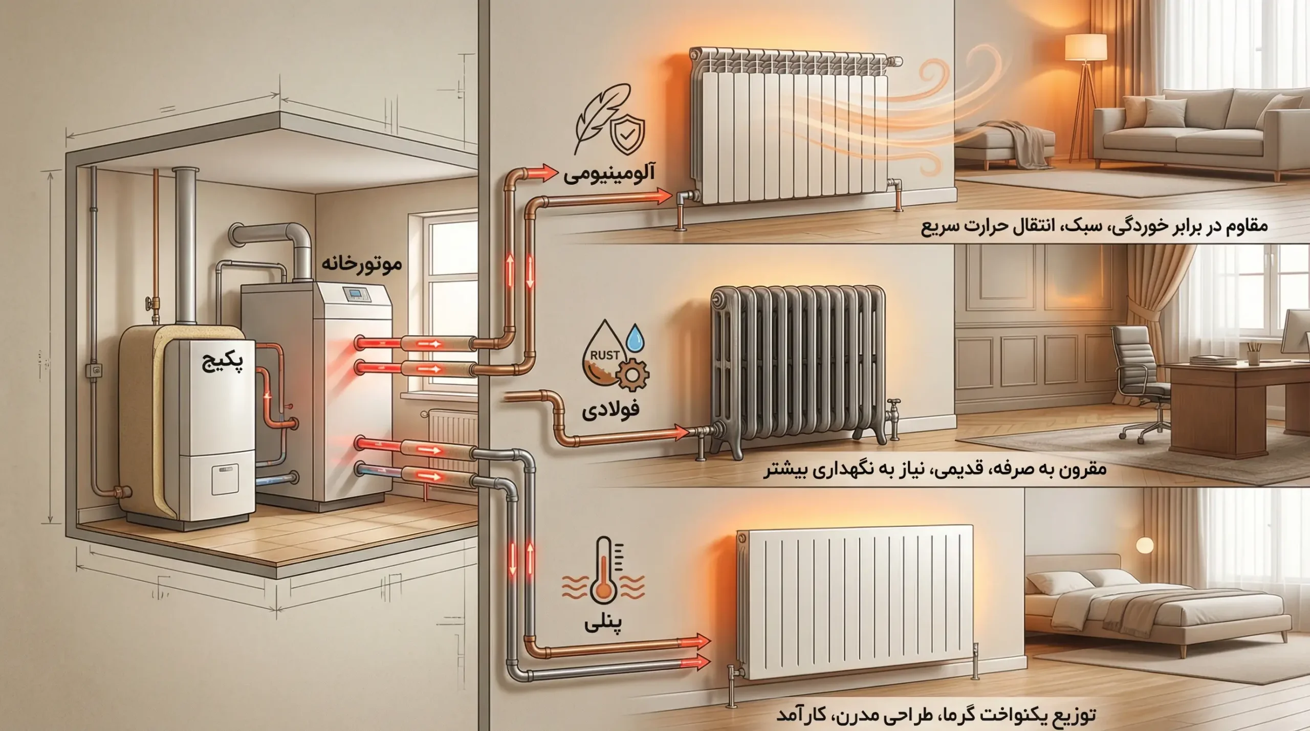 شوفاژ و رادیاتور