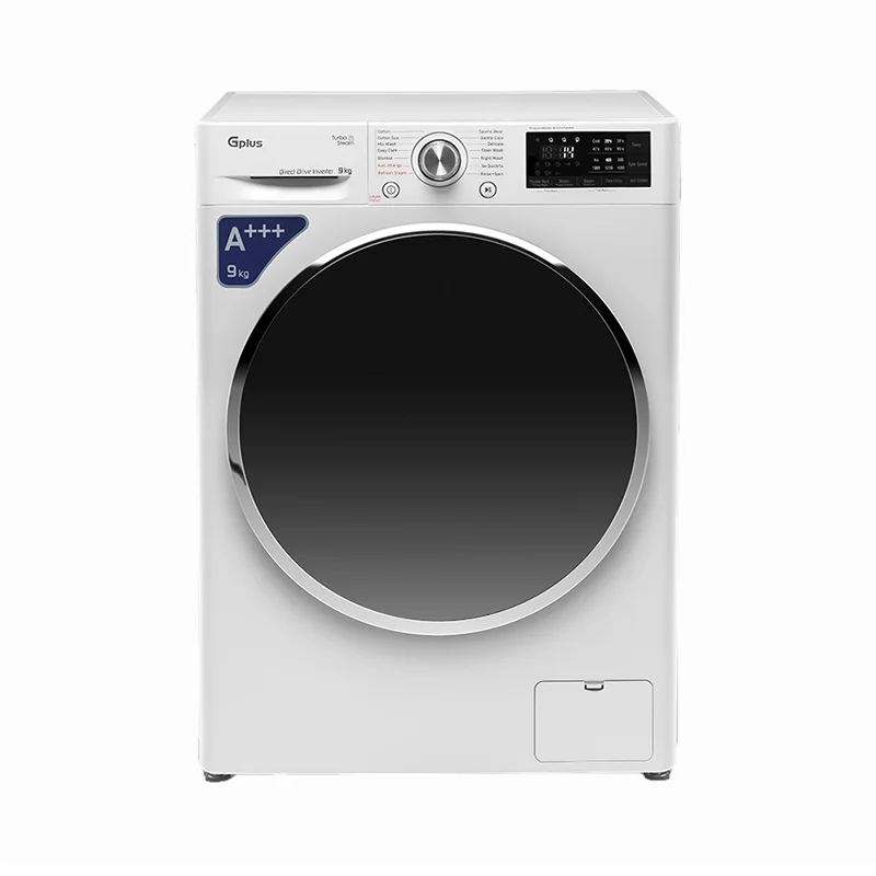 ماشین لباسشویی جی پلاس مدل GWM-R909.KT ظرفیت 9 کیلوگرم موتور اینورتر